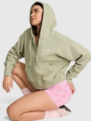 Krótka bluza z kapturem zapinana na zamek Campus Fleece Victoria's Secret