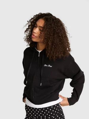 Krótka bluza z kapturem zapinana na zamek Campus Fleece Victoria's Secret