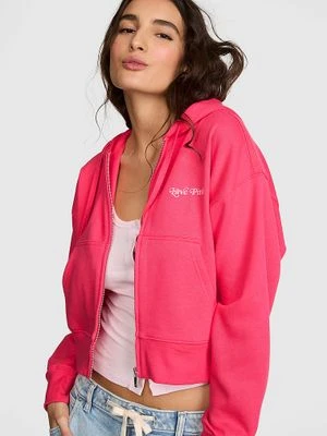 Krótka bluza z kapturem zapinana na zamek Campus Fleece Victoria's Secret