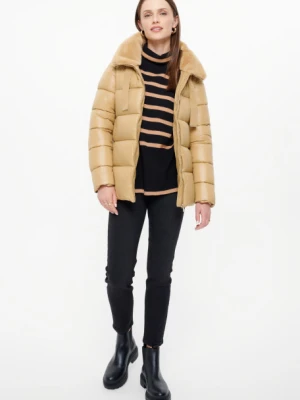 Krótka jasnobeżowa kurtka Greenpoint