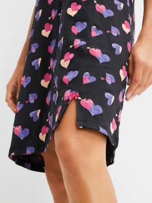 Krótka koszula nocna z czystej bawełny organicznej bonprix