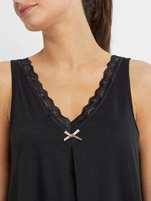 Krótka koszula nocna z miękkiej mieszanki wiskozy bonprix