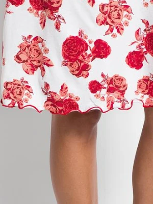 Krótka koszula nocna z miękkiej mieszanki wiskozy bonprix