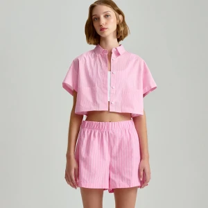 Krótka koszula oversize różowa House
