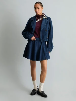 Krótka kurtka typu trench Marc O'Polo modrá