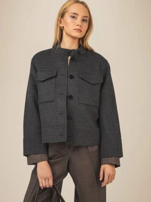 Krótka kurtka wełniana damska Era - 2 kolory LAÏF