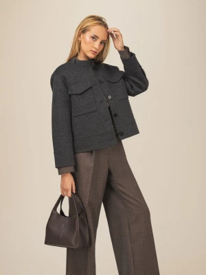 Krótka kurtka wełniana damska Era - 2 kolory LAÏF