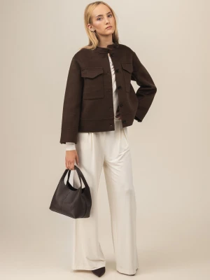 Krótka kurtka wełniana damska Era - 2 kolory LAÏF