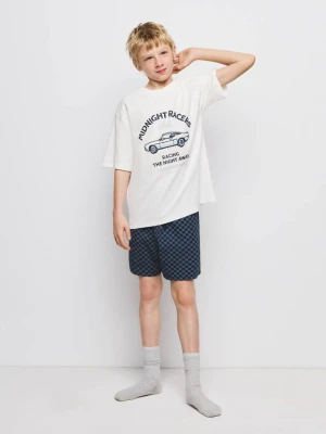 Zdjęcie produktu Krótka łączona piżama złamana biel - Dzieci - lata - MANGO KIDS