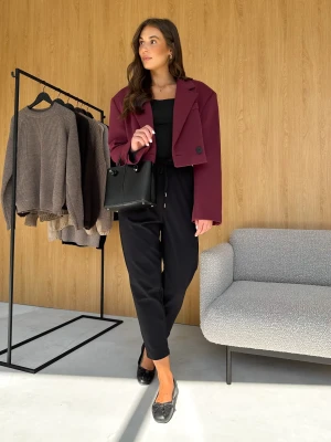 Krótka Marynarka Bordowa Clyde UNI ClothStore