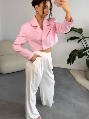 Krótka Marynarka Pudrowa Meg ClothStore