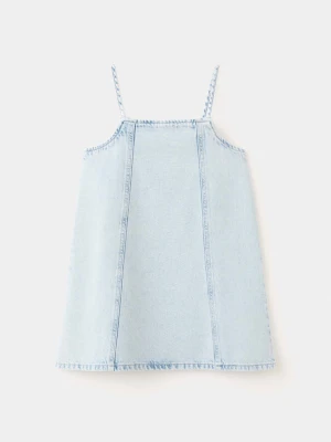 Krótka sukienka denimowa jasnoniebieski - Dzieci - - MANGO KIDS