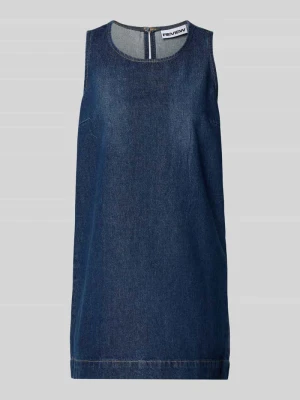Krótka sukienka jeansowa z okrągłym dekoltem REVIEW