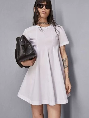 Krótka sukienka t-shirt z bawełny PATRIZIA PEPE