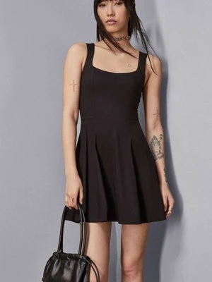 Krótka sukienka typu bustier z popeliny PATRIZIA PEPE