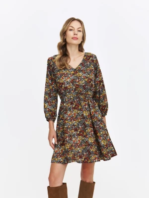 Krótka sukienka w drobny kwiatowy wzór Top Secret