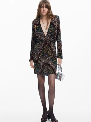 Krótka sukienka z cekinami Desigual