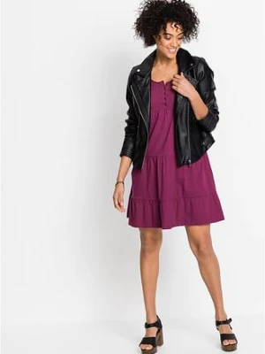 Krótka sukienka z dżerseju z bawełny bonprix