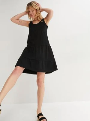 Krótka sukienka z dżerseju z bawełny bonprix