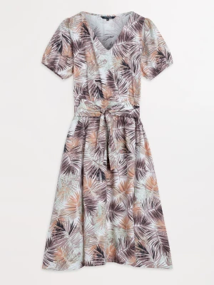 Krótka sukienka z tropikalnym printem Top Secret