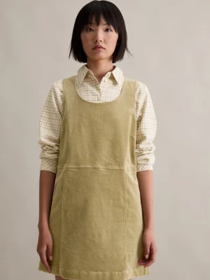 Krótka sztruksowa sukienka w kształcie litery A Marc O'Polo