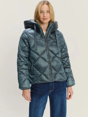 Krótka turkusowa kurtka Greenpoint
