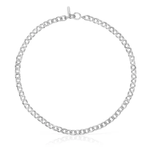 Krótki, 42-Centymetrowy Srebrny Naszyjnik Tous Basics - Tous Rozmiar