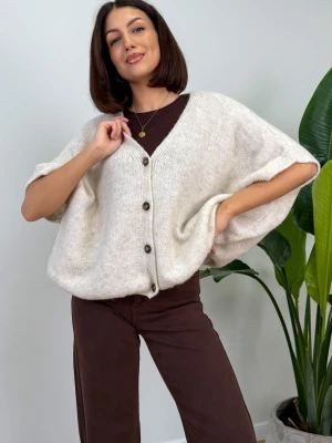 Krótki Kardigan Beżowy Este ClothStore