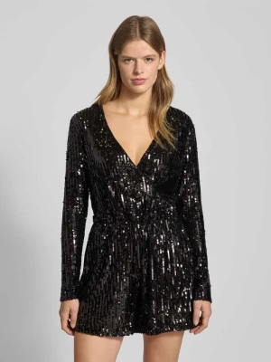 Krótki kombinezon o kroju regular fit z cekinowym obszyciem model ‘AMABEL’ Only