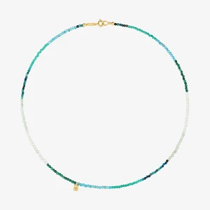 Krótki Naszyjnik Ze Srebra Pokrytego 18-Karatowym Złotem Z Turmalinami Bold Bear - Tous