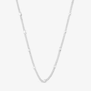 Krótki Naszyjnik Ze Srebra Z Motywami Bold Motif - Tous Rozmiar