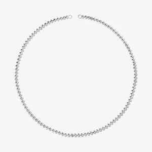 Krótki Naszyjnik Ze Srebra Z Motywami W Kształcie Kulki 51,5 Cm Hold Oval - Tous