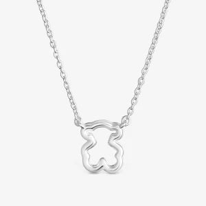 Krótki Naszyjnik Ze Srebra Z Motywem Misia New Silueta - Tous Rozmiar