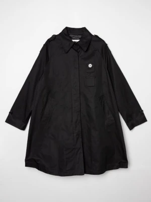 Krótki płaszcz MM6 Maison Margiela czarny