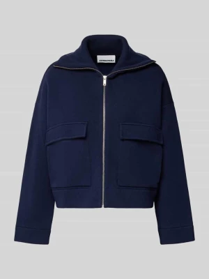 Krótki płaszcz o kroju oversized z dodatkiem wełny model ‘JOANIAAS’ ARMEDANGELS