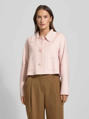 Krótki płaszcz o kroju regular fit z mieszanki wełny żywej i kaszmiru Max Mara Studio