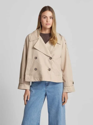 Krótki płaszcz o kroju relaxed fit w stylu trencz Tom Tailor Denim
