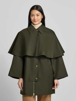 Krótki płaszcz o kroju relaxed fit z mieszanki bawełny model ‘FIA’ Barbour