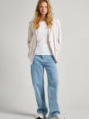 Krótki płaszcz Pepe Jeans biały