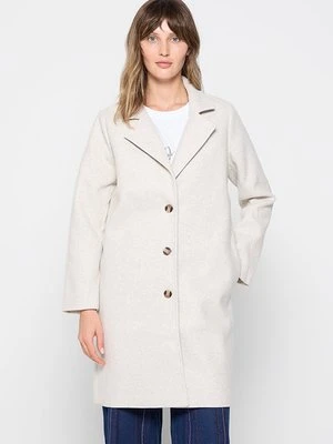 Krótki płaszcz Pepe Jeans beżowy