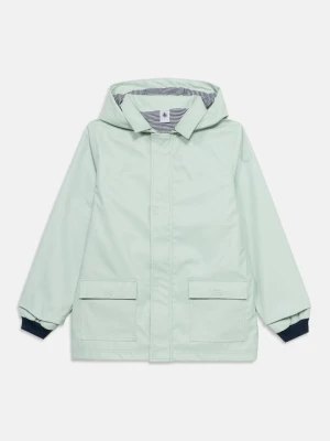Krótki płaszcz Petit Bateau jasnozielony