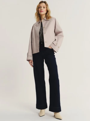 Krótki płaszcz w piaskowym kolorze Greenpoint