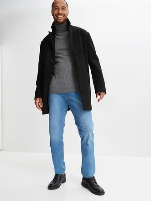 Krótki płaszcz z domieszką wełny bonprix