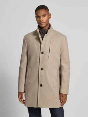 Krótki płaszcz z efektem 2 w 1 ze stójką Roy Robson