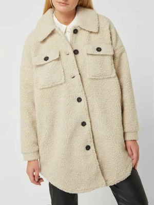 Krótki płaszcz z futerka model ‘New Camilla’ Only