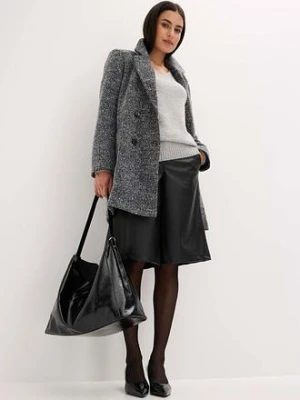 Krótki płaszcz z imitacji wełny bonprix