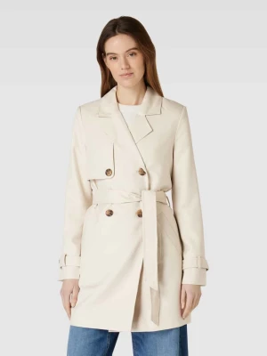 Krótki płaszcz z wiązanym paskiem model ‘CELESTE’ Vero Moda Outdoor