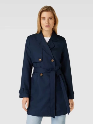 Krótki płaszcz z wiązanym paskiem model ‘CELESTE’ Vero Moda Outdoor