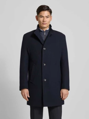 Krótki płaszcz ze stójką i listwą guzikową Bugatti