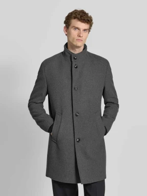 Krótki płaszcz ze stójką i listwą guzikową Bugatti